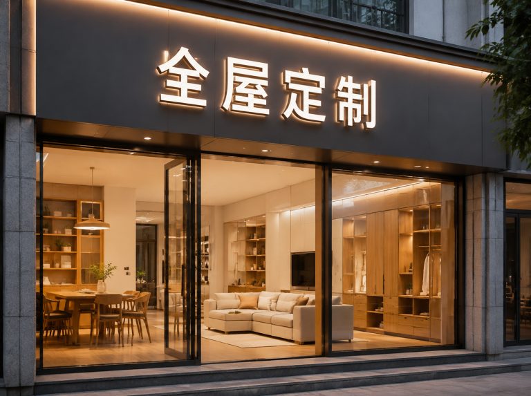江油家具门店LED发光字招牌